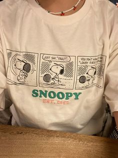 vintage snoopy t shirt printed Easy 30 day return policy Shirt Outfit Ideas, Vintage Snoopy, Aesthetic Shirts, Selling Clothes, Dream Clothes, Looks Vintage, Long Sleeve Sweatshirts