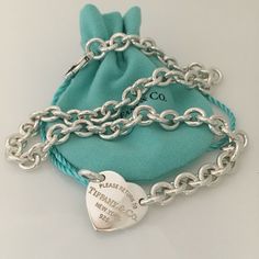 *** Price Is Firm Please *** 16.5" Length Will Fit A Neck Up To 15.5" Around Guaranteed 100% Authentic Return To Tiffany & Co Heart Necklace. Excellent Condition. Pouch Included. Luxury Necklace For Valentine's Day, Luxury Silver Necklace For Valentine's Day, Luxury Silver Heart Cut Necklace, Luxury Engraved Necklaces For Valentine's Day, Luxury Engraved Necklace For Valentine's Day, Luxury Engraved Heart Cut Necklace, Designer White Gold Wedding Necklaces, Designer White Gold Necklaces For Wedding, Designer Silver Jewelry With Heart Charm