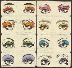 Unique Eyebrow Shapes, Pippin Musical Makeup, Carnival Inspired Makeup, Cool Lip Makeup, Beginner Drag Makeup, Weird Core Makeup, Easy Drag Makeup, Glam Rock Makeup 70s