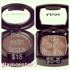 #dupes | MAC vs NYX Makeup Substitutes, Iced Mocha, Stunning Makeup, High End Makeup, Mac Makeup