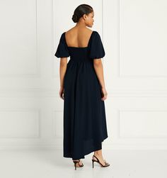 The Matilda Dress features a fitted empire waist, flaring into a full skirt with tons of movement and an updated even hem. Elegant A-line Maxi Dress With Smocked Bodice, Chic A-line Maxi Dress With Smocked Bodice, Evening Midi Dress With Smocked Bodice, Fitted Dress With Pleated Waist And Square Neck, Midi Length Dress With Ruched Bodice And Fitted Waist, Midi Dress With Ruched Bodice And Fitted Waist, Fitted Square Neck Dress With Pleated Waist, Elegant A-line Midi Dress With Smocked Back, Elegant Smocked Bodice Dress For Date Night