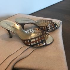 Super Cute Low Heel Dolce Shoes With Leather Designs-Made In Italy Designer Brown Low Heel Shoes, Designer Brown Heels With Low Heel, Shoes Dolce Gabbana, Leather Designs, Dolce Gabbana Shoes, Leather Design, Low Heels, Shoes Women Heels, Dolce And Gabbana