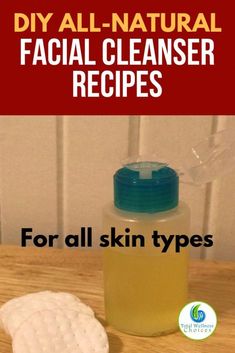 Here are three homemade facial cleanser recipes with all-natural ingredients. Whether you have normal, dry or oily skin, YOU are covered. Facial Cleanser Recipe, Cleanser Recipe, Diy Facial Cleanser, Homemade Facial Cleanser, Diy Cleanser, Natural Facial Cleanser, Homemade Facial, Cleanser For Sensitive Skin, Cleanser For Oily Skin