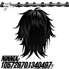 an anime character with black hair and long bangs on his head, in front of a white background