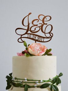 a wedding cake with the number thirteen on top