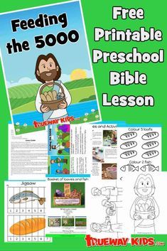 the free printable bible lesson for kids