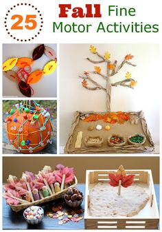 the 25 fall fine motor activities are great for toddlers and older children to make