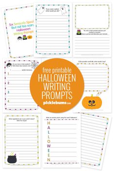 free printable halloween writing worksheets for kids to practice their handwriting and spelling skills