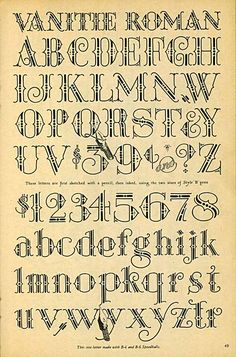 an old fashioned handwritten alphabet is displayed on a piece of paper