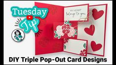 DIY Valentine's Day Card That POPS! (Literally, Three Times!) - YouTube