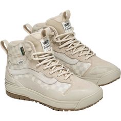 Vans UltraRange Exo Hi MTE-1 Boot - Women's - Footwear Casual Ankle-high Hiking Boots For Streetwear, Casual Waterproof Boots With Cushioned Footbed For Streetwear, Casual Waterproof Boots With Cushioned Footbed, Casual Ankle-high Waterproof Boots For Streetwear, Casual Waterproof High-top Boots With Reinforced Toe, Casual Boots With Vibram Sole For Streetwear, Casual White Lace-up Hiking Boots, Casual Mid-top Waterproof Boots With Vibram Sole, Sporty High-top Outdoor Sneakers