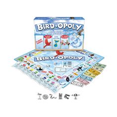 Late For The Sky Bird-opoly North American Birds, American Birds, Monopoly Board, Family Boards, Jay Bird, Family Fun Games, Family Board Games, Game Birds, A Penny