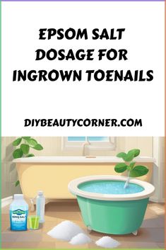 Epsom Salt Benefits, Plant Based Soups, Foot Pain Relief, Garden On A Hill, Ingrown Toe Nail, Homemade Remedies, How To Exfoliate Skin, Natural Remedy, Epsom Salt