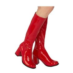 Need some awesome footwear for the finishing touch on your costume? These Adult Red Go-Go Boots are an easy way for you to make your costume pop! Made of high-quality materials these comfortable knee high boots are perfect for a pro wrestler or even a superhero costume! Perfect accessory for a Halloween costume, cosplay, or even a Christmas costume! A great go to item in any costume closet! Order yours online today! Size: 7. Long Boots With Heels, Pineapple Soda, Halloween Costume Boots, Women Long Boots, Costume Closet, Glittery Shoes, Red Halloween, Ladies Fancy Dress, Girls Fancy Dress