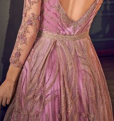 Charm Pink Designer Heavy Embroidered Net Wedding Anarkali Gown-Saira's Boutique Anarkali Evening Dress With Resham Embroidery For Wedding, Festive Evening Dress With Zari Work For Wedding, Festive Wedding Evening Dress With Zari Work, Embroidered Floor-length Ball Gown For Party, Embroidered Ball Gown For Party, Festive Embroidered Evening Dress For Reception, Pink Anarkali Lehenga For Evening, Festive Anarkali Evening Dress With Resham Embroidery, Floor-length Embroidered Evening Dress For Reception