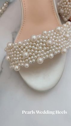 For a bride looking to add a touch of elegance and sophistication to her wedding ensemble, pearls wedding high heels are the perfect choice. These stunning heels are adorned with delicate pearls, creating a timeless and luxurious look Pearl Wedding Shoes, Stunning Heels, Wedding High Heels, Pearls Wedding, Glitter Heels, Wedding Sandals, Wedding Heels, Bride Look, Pearl Wedding