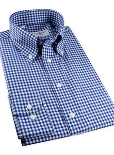 Royal Blue Gingham Button Down Spring Gingham Cotton Dress Shirt, Classic Gingham Flannel Button-up Shirt, Classic Gingham Button-up Flannel Shirt, Classic Gingham Cotton Dress Shirt, Ben Silver, French Cuff Shirts, Standard Dress, Silver Collection, Wonderful Weekend