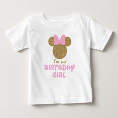 a t - shirt with the words i'm my birthday girl printed on it