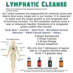 Lymph cleanse Yl Essential Oils, Living Essentials Oils, Healing Oils, Living Essentials, Young Living Oils, Oil Uses