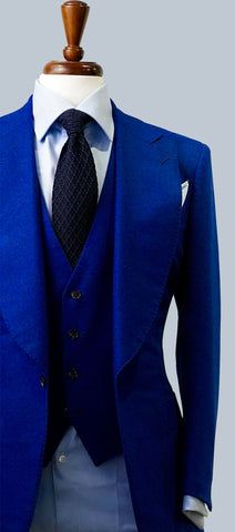 Our New York model Cobalt Blue sport jacket features our signature styling of one button,... Cobalt Blue Suit, Christopher Korey, Blue Sports Jacket, Cobalt Blue Weddings, Windowpane Suit, New York Model, Royal Blue Suit, Blue Suit Men, Flannel Suit