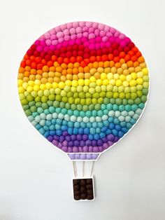 a hot air balloon made out of candy