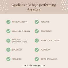 an info sheet describing the benefits of high performing assistant