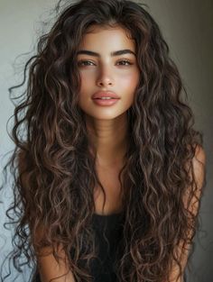 Gorgeous Long Curly Hairstyles: Embrace Your Natural Texture with Stunning Styles Loose Spiral Perm Long Hair, Perm On Long Hair, Spiral Perm Before And After, Brown Hair Perm, Perms For Long Hair, Perm For Long Hair, Black Long Curly Hair, Spiral Perm Long Hair, Loose Curl Perm