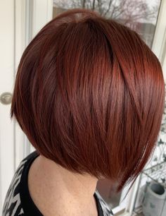 Auburn Hair Bob Haircut, Dark Copper Bob, Auburn Hair Bob, Short Auburn Hair Bob, Copper Bob Hair, Short Auburn Hair, Red Bob Hair, Red Balayage Hair, Short Red Hair