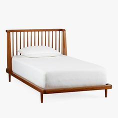 Inspired by Shaker-style furniture, the Dawson Collection is expertly crafted to bring a minimalistic aesthetic to their room. Designed with slatted detailing, this bed is constructed from sturdy solid wood that's finished by hand in a multi-step process so it lasts. Its lowered profile makes transitioning to a big-kid bed fun for little ones. Plus, it's GREENGUARD Gold Certified, which means it's built to contribute to cleaner air for a healthy home. HOW IT IS CONSTRUCTED Expertly crafted of so Dawson Bed, Transitional Bed, Shaker Style Furniture, Extra Wide Dresser, Double Bunk Beds, White Bunk Beds, Growing Child, Spindle Bed, Bed Twin