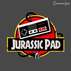 the logo for an upcoming video game called jurasic pad, which has been released on