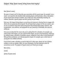 a letter to someone that is asking for support