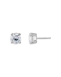 Adinas Jewels Juliette Cubic Zirconia Stud Earrings Adinas Jewels, College Wardrobe, Diamond Stud Earrings, Diamond Stud, Online Earrings, Silver Earrings Studs, Eden, Cubic Zirconia, Jewelry Accessories