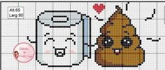 a cross stitch pattern with an image of a toaster