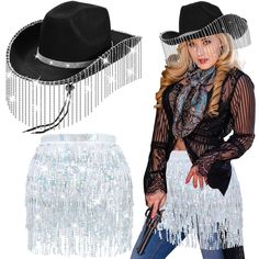 PRICES MAY VARY. Western Style Costumes: you will receive 1 cowboy hat and 1 bandana with tassels; This combination can make you look more lovely and show your lively character, the glitter rhinestones will make you charming and attractive among the crowd Reliable Materials: the cowgirl hat is made of quality fabric and rhinestones, with fine workmanship, can be applied for a long time; The bandana adopts fabric with tassels, stylish and distinctive, they are not easy to break, tear, deform or f Cowgirl Hats Western, Belly Dance Hip Scarf, Rhinestone Hat, Rhinestone Cowgirl, Costume For Girls, Belly Dance Dress, Hip Scarf, Hip Scarves, Skirt Wrap