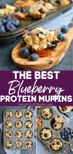 the best blueberry protein muffins recipe