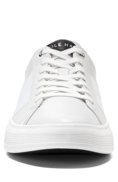 This sporty and stylish sneaker is a comfortable footwear staple you'll want to wear with every outfit. Cushioned insole White sole Leather upper/textile and leather lining/rubber sole Imported Stylish Sneakers, Sneakers Outfit, Cole Haan, Comfortable Shoes, Top Sneakers, White And Black, Leather Upper, Nordstrom, Sneakers