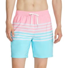 Hit the beach, pool, or waterpark in the Chubbies Classic Lined Swim Trunk for a day full of comfortable fun. The blend of polyester and spandex offers incredible stretch, allowing us to move freely in and out of the water, while the built-in mesh boxer brief liner adds additional comfort. Beach Season Swim Trunks With Uv Protection, Swim Trunks With Uv Protection For Beach Season, Pink Beachwear Swim Trunks For Pool, Beachy Swim Trunks For Poolside Spring, Casual Pink Swim Trunks For Pool, Upf 50+ Swim Trunks For Beach Season Poolside, Upf 50+ Swim Trunks For Poolside And Beach, Summer Beach Swim Trunks With Uv Protection, Sporty Swim Trunks For Pool And Beach Season