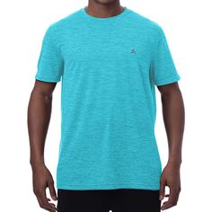 Men's Short Sleeve Cooling T-Shirt | Arctic Cool Teal Punch, 4 Way Stretch Fabric, Crew Neck Shirt, Mens Crew Neck, Range Of Motion, Neck Shirt, Spandex Fabric, Upf 50, Men Short Sleeve