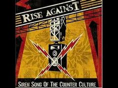 the album cover for rise against, which features an image of two crossed swords on top of