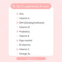 Learn how to get rid of hormonal acne with vitamins and supplements. Dr. Jolene Brighten recommends the best vitamins and supplements to treat hormonal acne naturally. Hormonal Acne, Vitamins & Supplements, Acne, Good Things