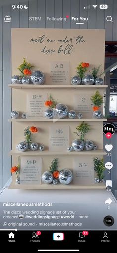 an image of a display with flowers on it