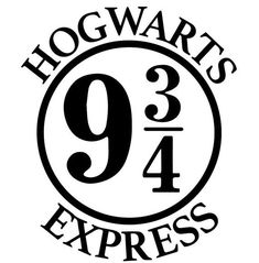 harry's express logo with the number 9 in black and white, on a white background