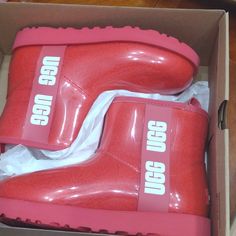 Ugg Boots Size 7 Brand New Casual Boots With Red Sole, Casual Boots With Red Sole In Synthetic Material, Women Ugg Boots, Classic Boots Woman, Ugg Mini Boots, Ugg Shoes Women, Ugg Classic Mini Boot, Moccasin Ankle Boots, Taupe Ankle Boots