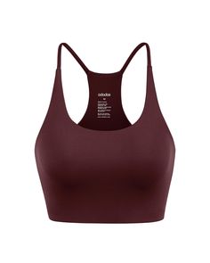 a women's sports bra top in maroon