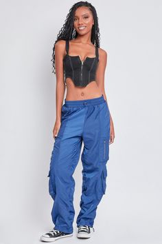 Summer Blue Ymi Jeans, Bungee Cords, All Jeans, Bungee Cord, Cargo Joggers, Baggy Pant, Summer Blue, Cardigan Top, Sporty Chic