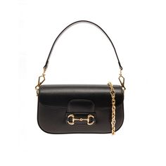 Shoulder Bag One Leather Top Handle Front Flap Front Horsebit Detail Chain Strap Gold-Colored Metalware Black Leather Dimensions: 24x13x5,5 Cm Product Code: 735178 Made In: Italy Composition: 100% Calf Classic Office Bags With Horsebit Detail, Classic Horsebit Detail Shoulder Bag For Work, Classic Work Bags With Horsebit Detail, Timeless Office Bag With Horsebit Detail, Classic Horsebit Work Bag, Black Horsebit Detail Bag For Work, Luxury Workwear Bag With Horsebit Detail, Black Workwear Bag With Horsebit Detail, Black Shoulder Bag With Horsebit Detail For Travel