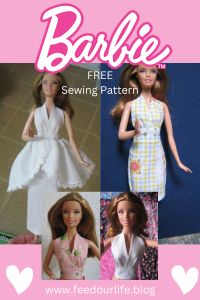 barbie doll sewing patterns and instructions to make clothes for barbie dolls with free sewing pattern