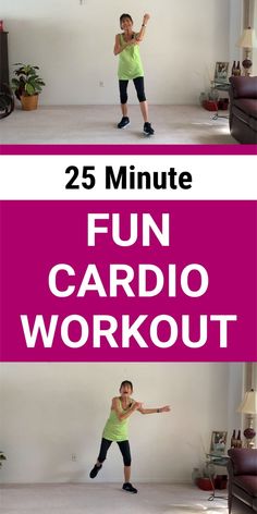 the 25 minute cardio workout for kids is easy and fun to do at home