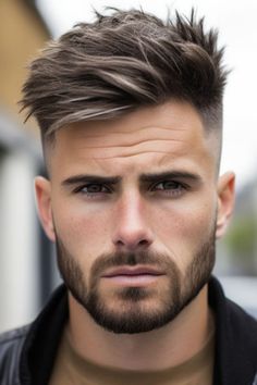 Mid Taper, Crew Cut Haircut, Top Haircuts For Men, Men Fade Haircut Short, Short Fade Haircut, Quiff Hairstyles, Mens Hairstyles Thick Hair, Men's Short Hair, Rockabilly Hair