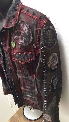 Custom Patch, Dance Sing, Craft Design, Rock Punk, Custom Jacket, Estilo Punk, Punk Outfits, Alt Fashion